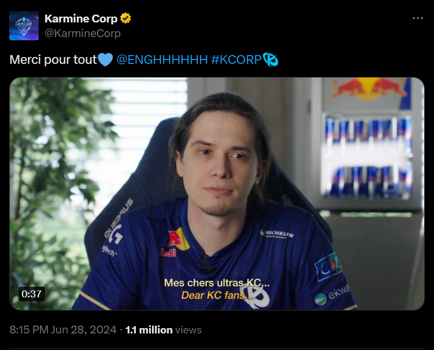 Karmine Corp продлила контракт с тренером Valorant ENGH до 2027 — изображение 2