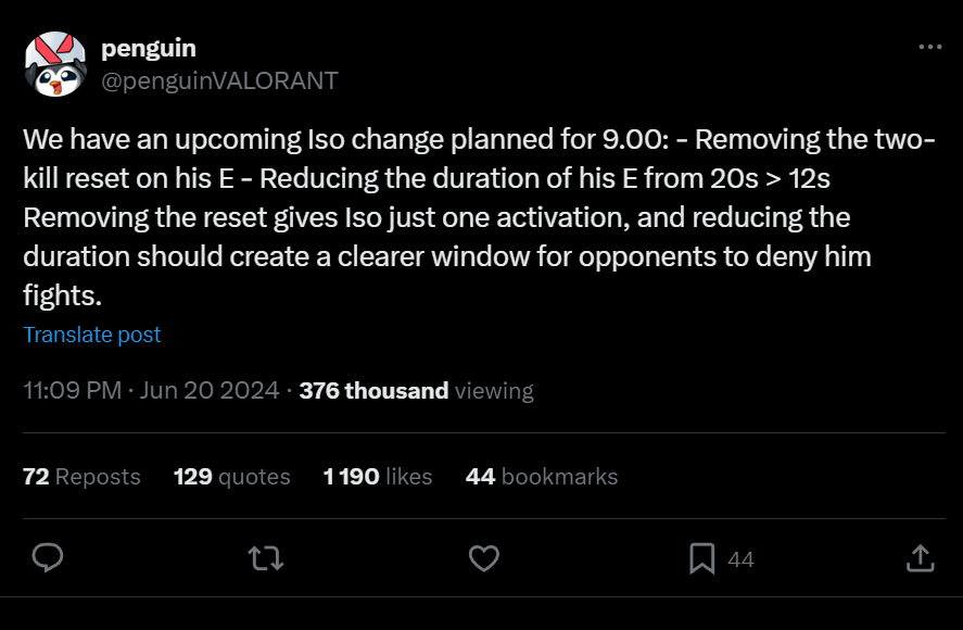 Iso будет ослаблен с выходом нового патча 9.0 — изображение 2
