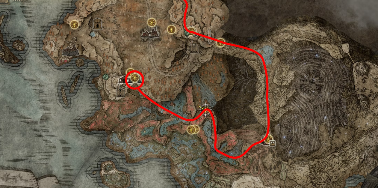 Энтузиаст Elden Ring раскрывает интригующее открытие относительно карты Тени Эрдрии их спутникаn — изображение 2