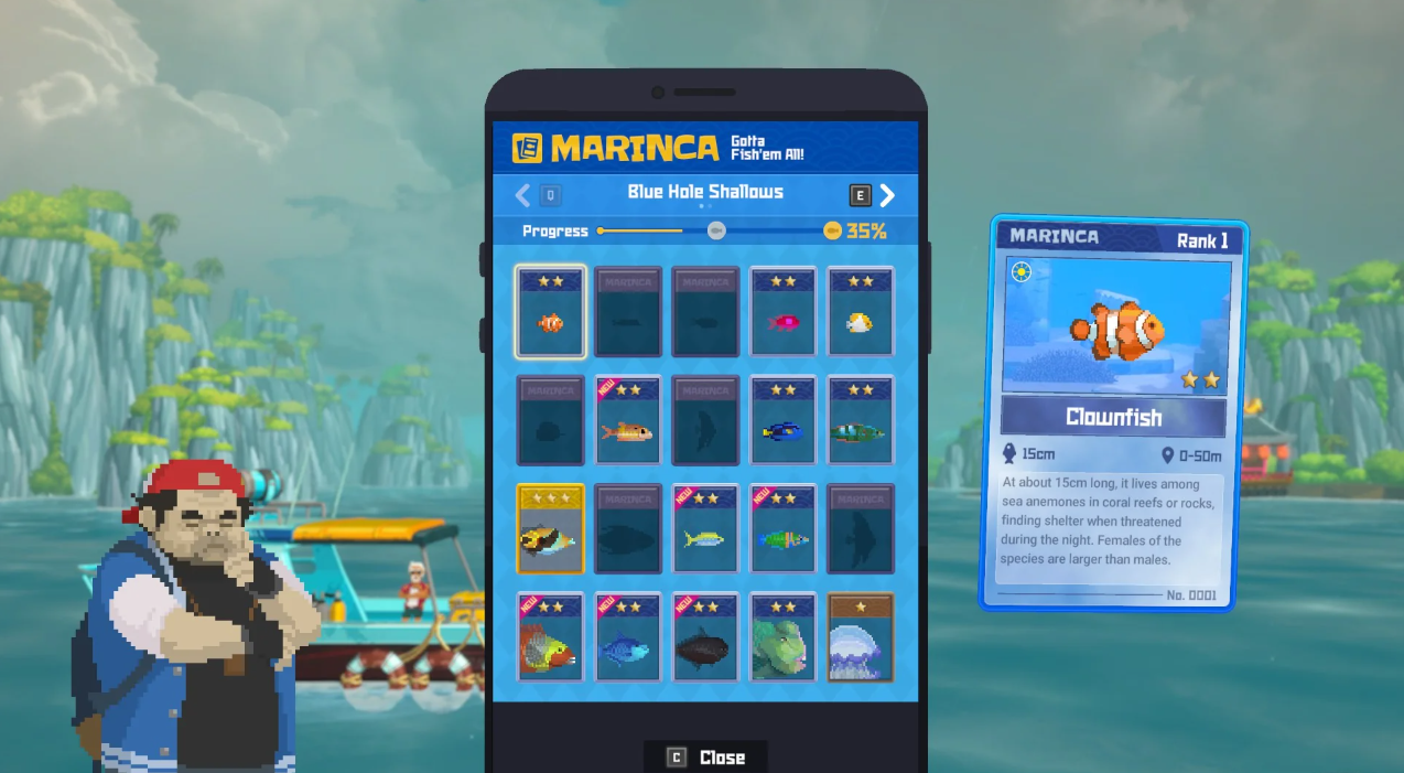 Dave the Diver коллекция рыб и покемонов