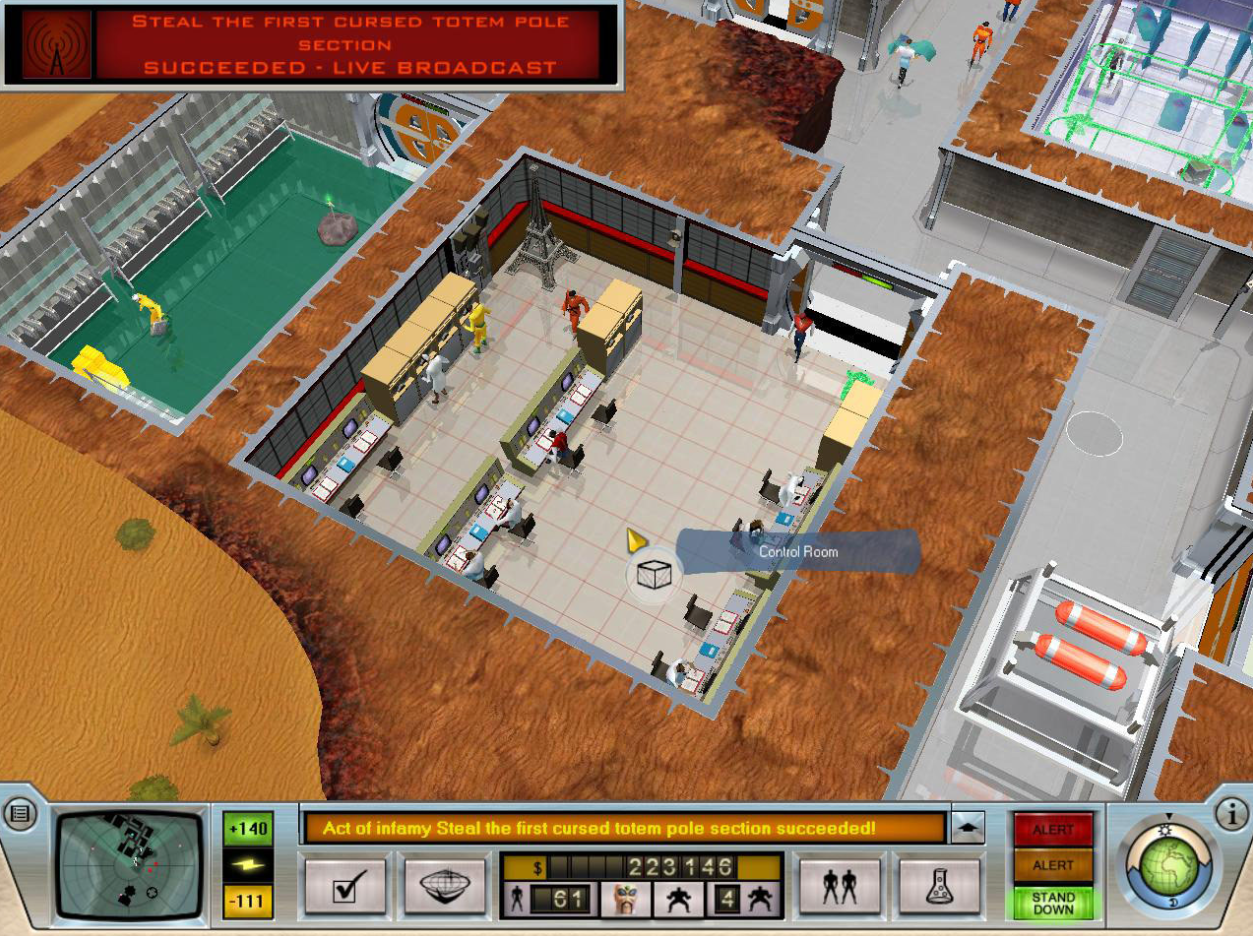 Игра Evil Genius в комнате