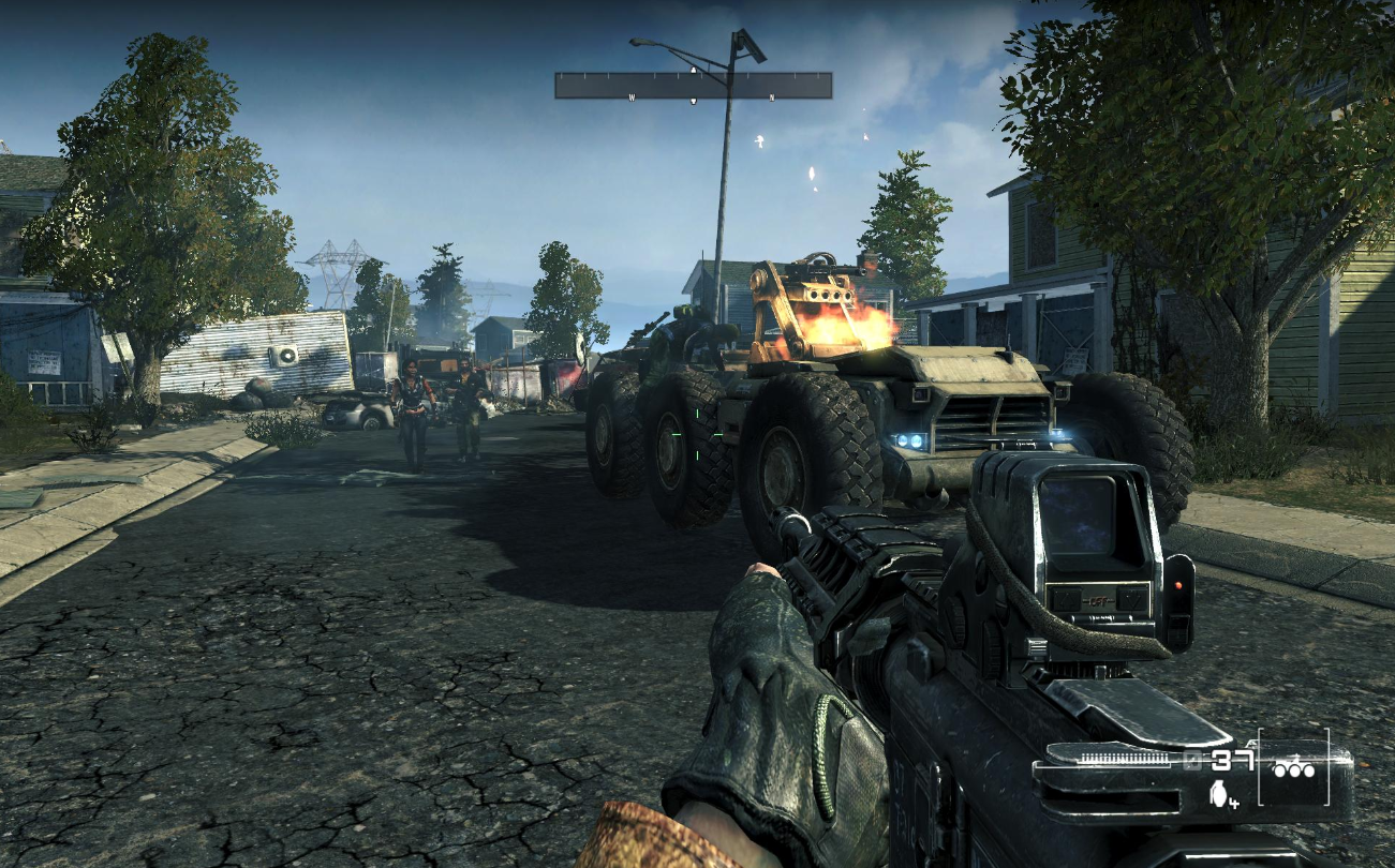 Меню и главный герой Homefront