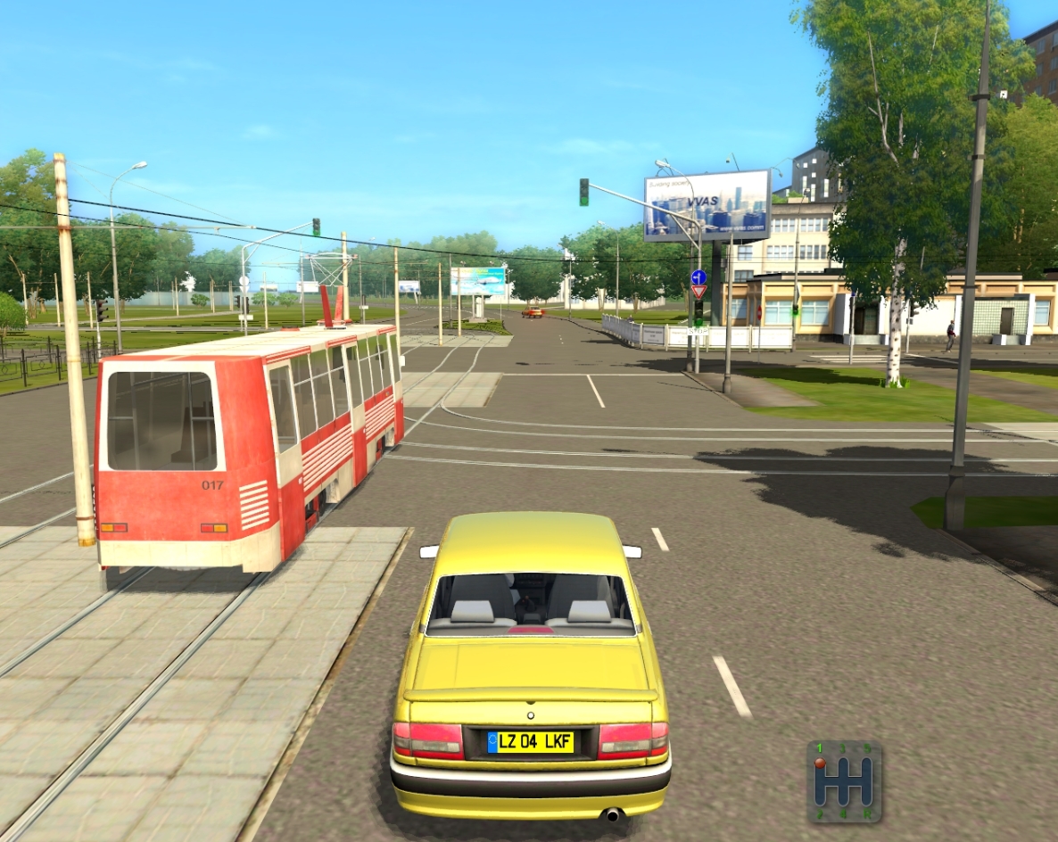 Artificial Intelligence Chaos Instead of Realism in City Car Driving