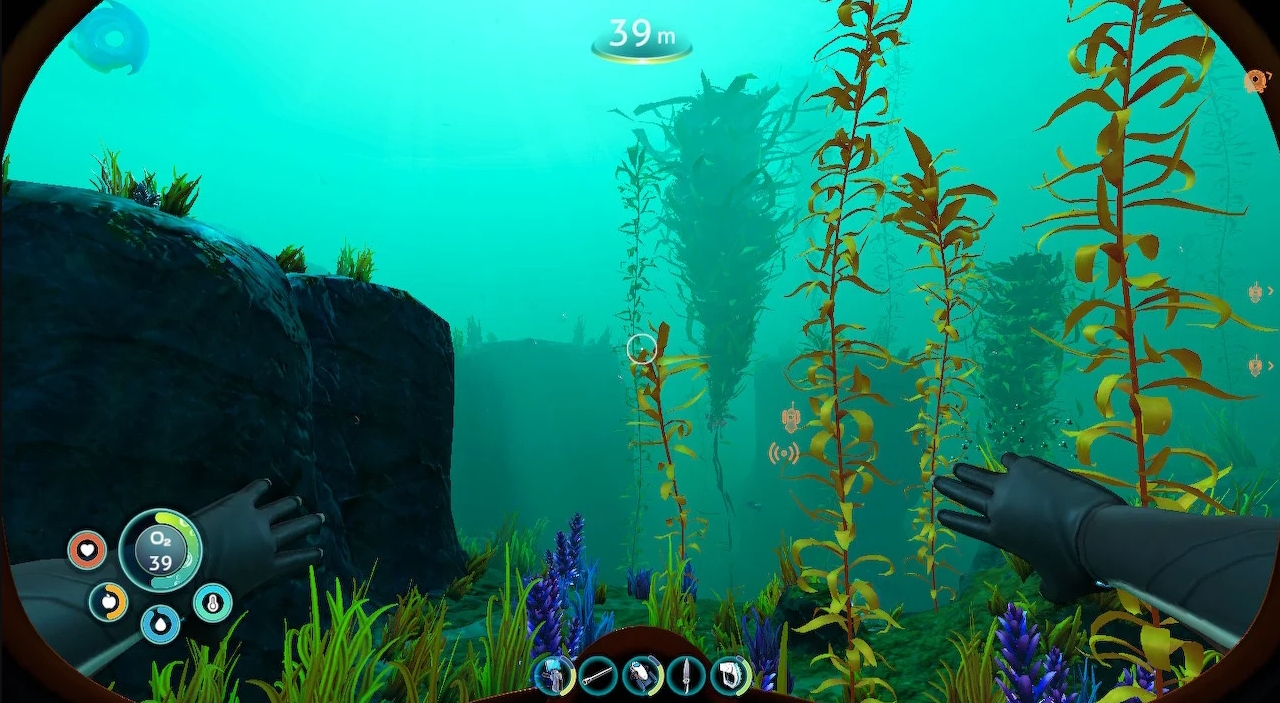 Cold glaciers and harsh nature in Subnautica Below Zero