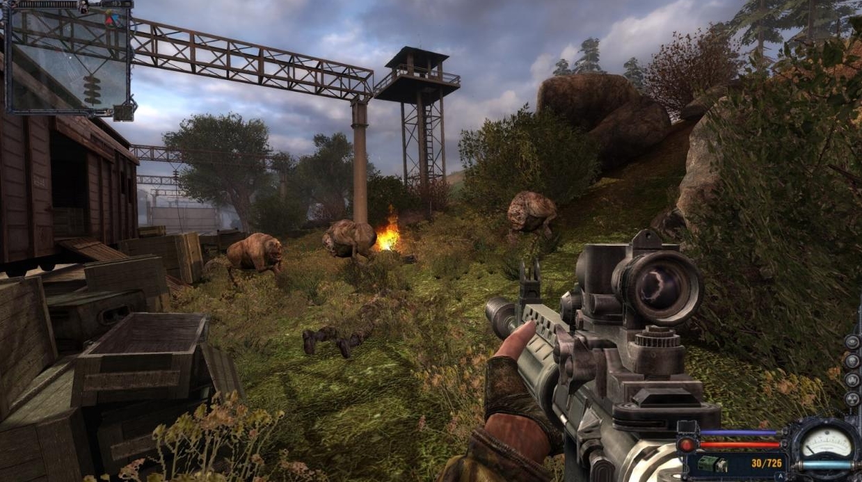 s.t.a.l.k.e.r. shadow of chernobyl геймплей