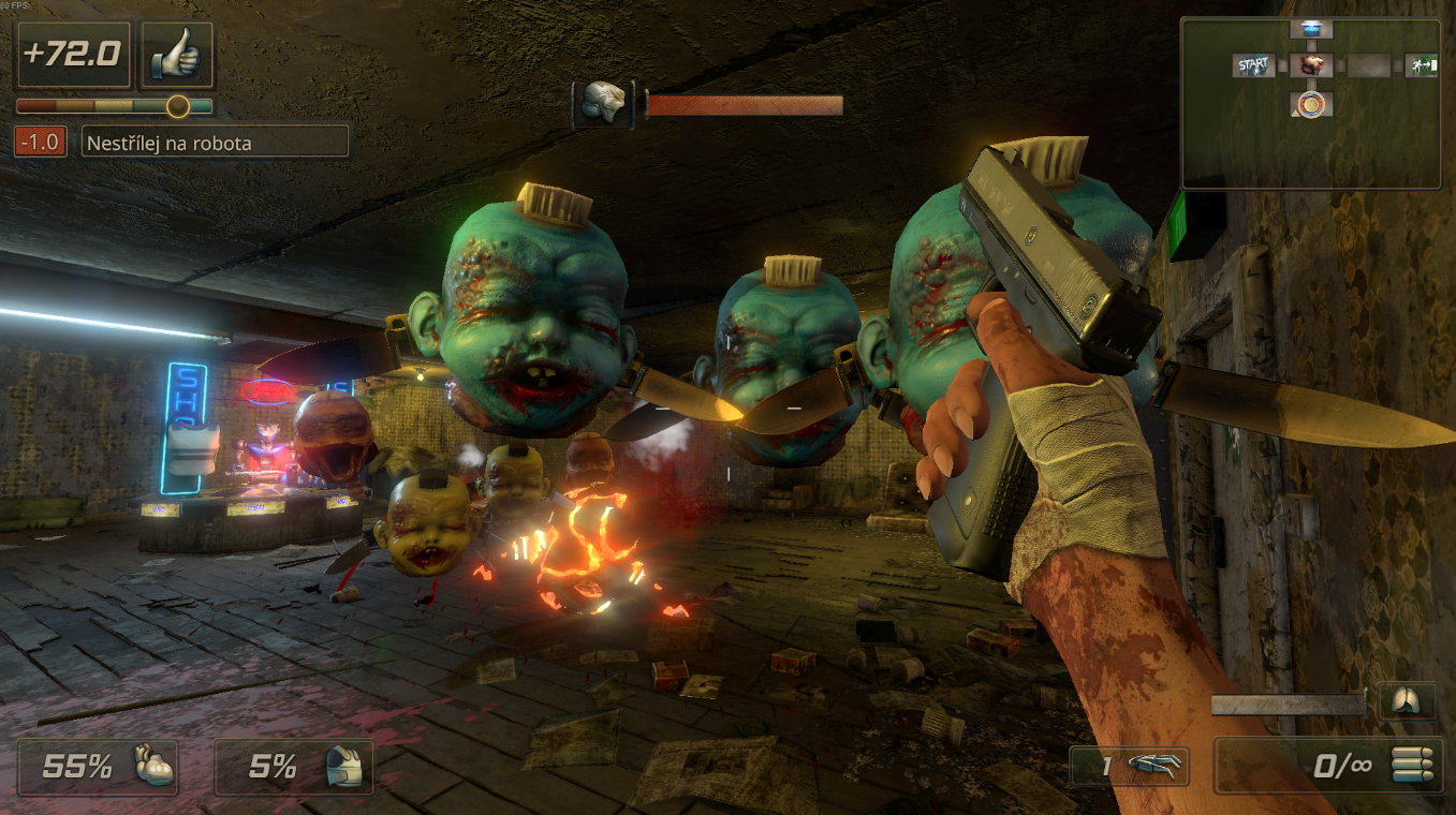 Killing Room Monsters Gameplay