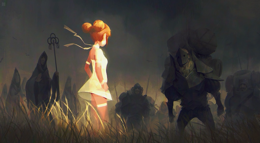 Endless Legend girl among entities