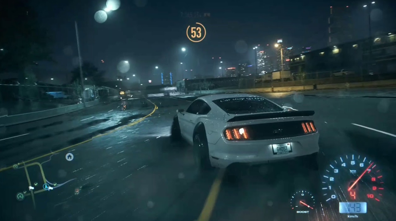 Open city and atmosphere in the new Need for Speed