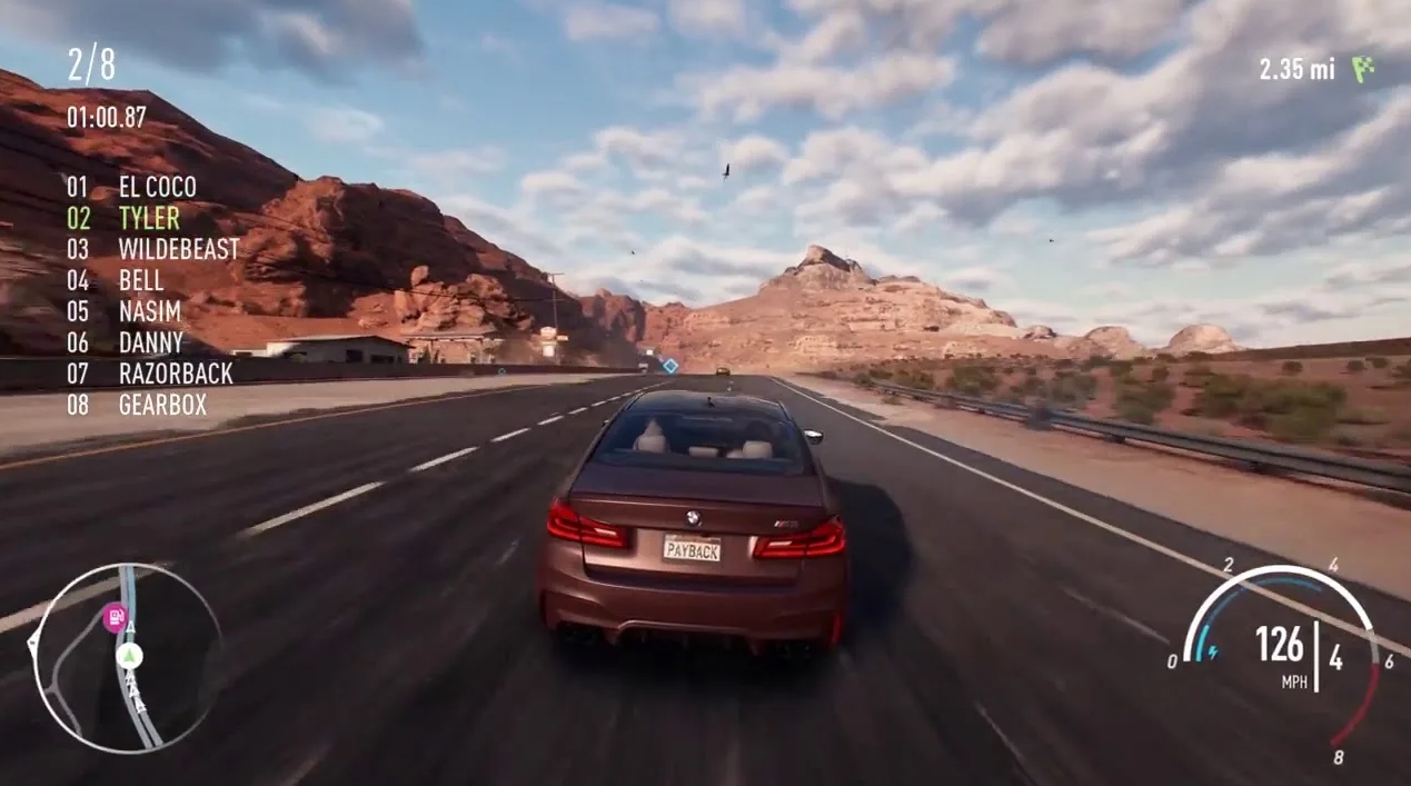Open world and exploration in NFS Payback