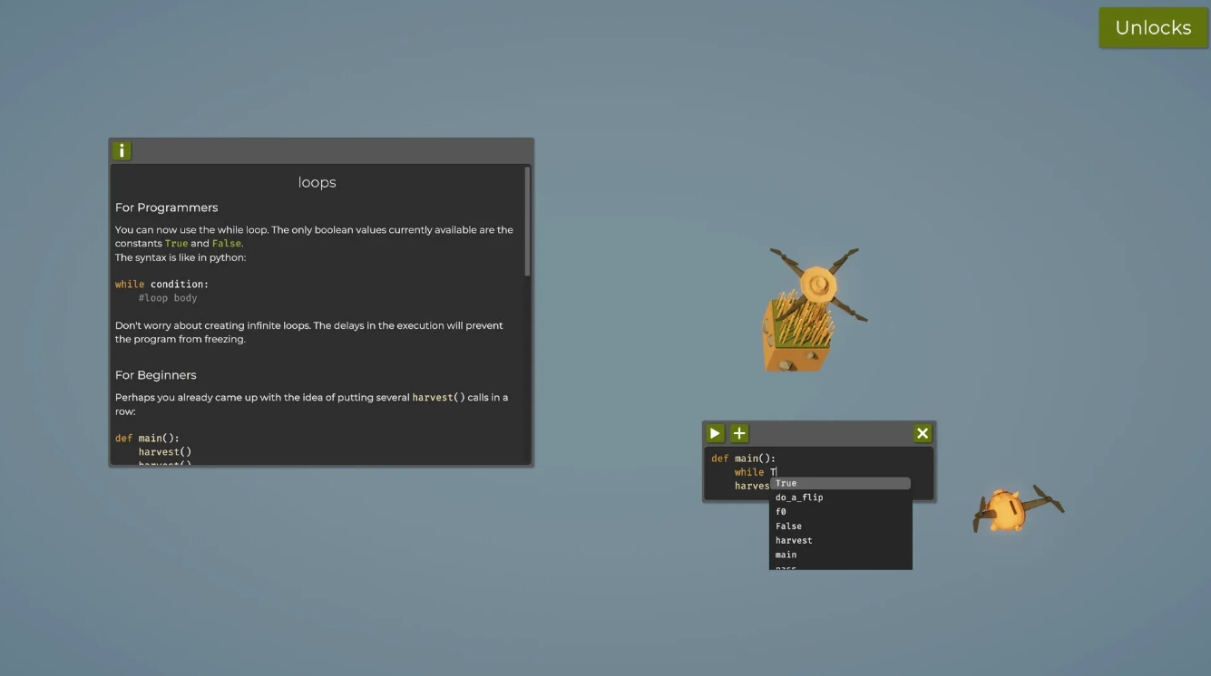 Как программировать в The Farmer Was Replaced