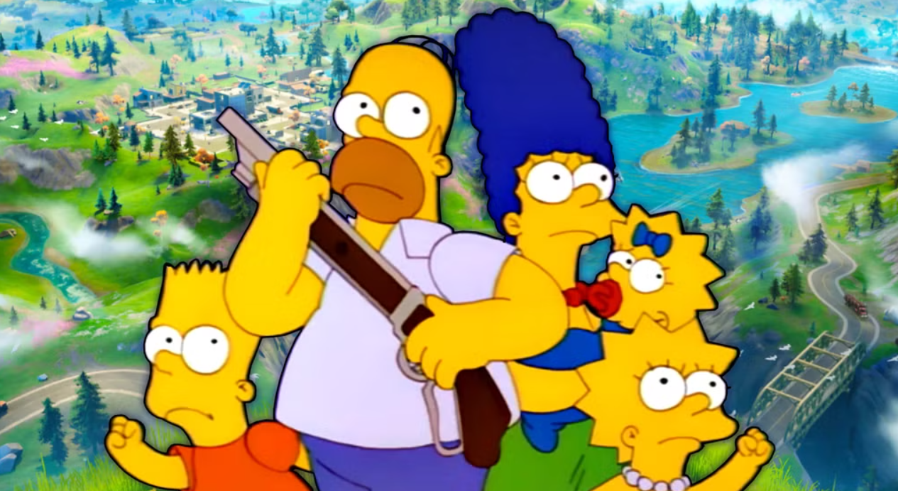 Коллаборация семейства Симпсонов и Fortnite