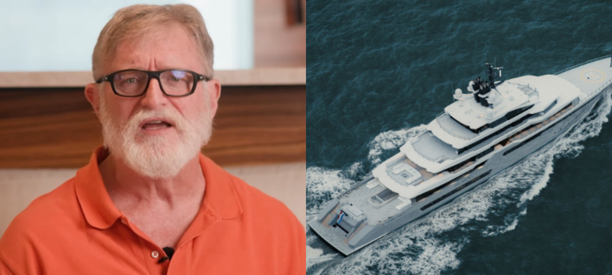 Гейб Ньюэлл купил яхту Левиафан за 500 миллионов долларов, с игровой зоной на борту из 15 станций
