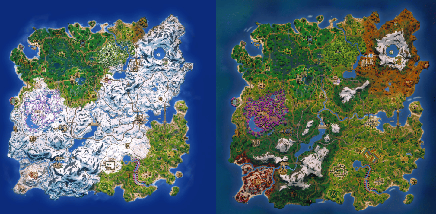 Карта редкости 2025 Fortnite