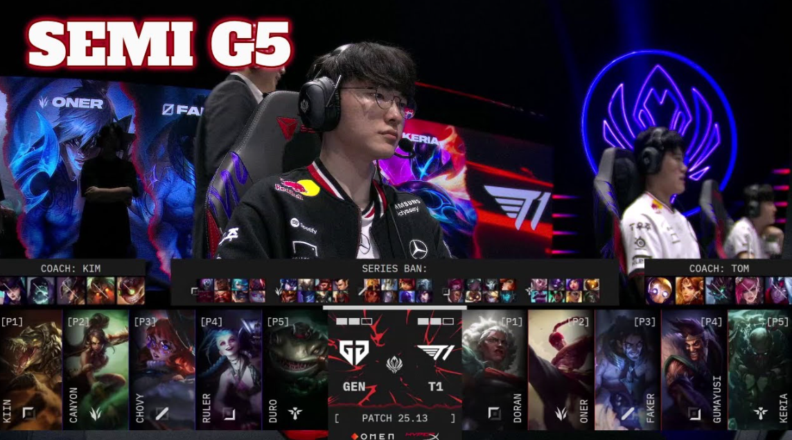 Матч Gen.G против T1 LCK, стадия