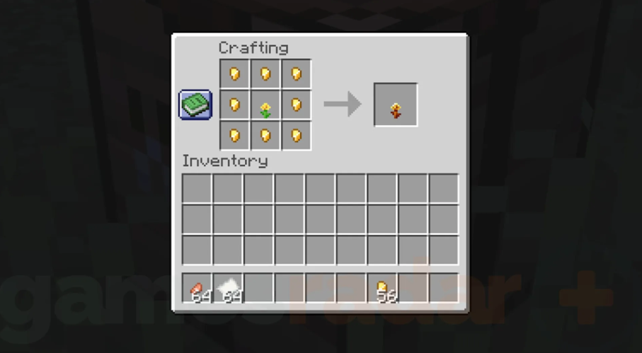 Золотой одуванчик в Minecraft