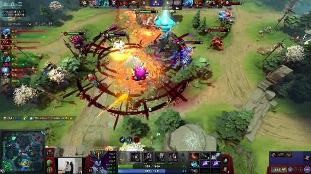 Геймплей матча Dota 2 OG daze