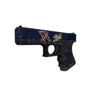 Glock-18 | Blue Fissure (Minimal Wear)