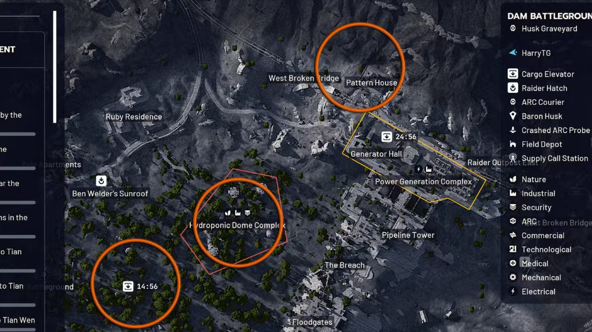 Карта маршрутов для сельскохозяйственных работ на космодроме