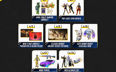 Все события PUBG Mobile в апреле 2026 — X-костюмы, питомцы, Bonus Pass и золотой скин