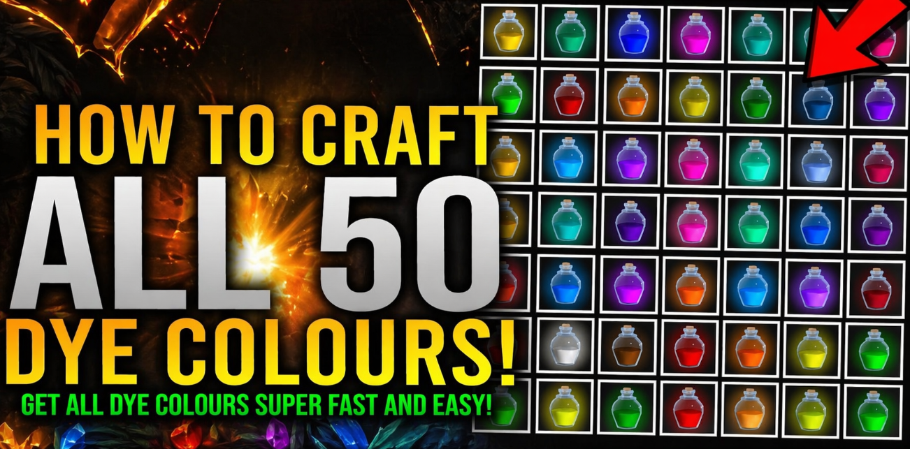 Полный гайд по краскам в Crimson Desert: от жуков-рогачей до глубокого пурпура — изображение 1