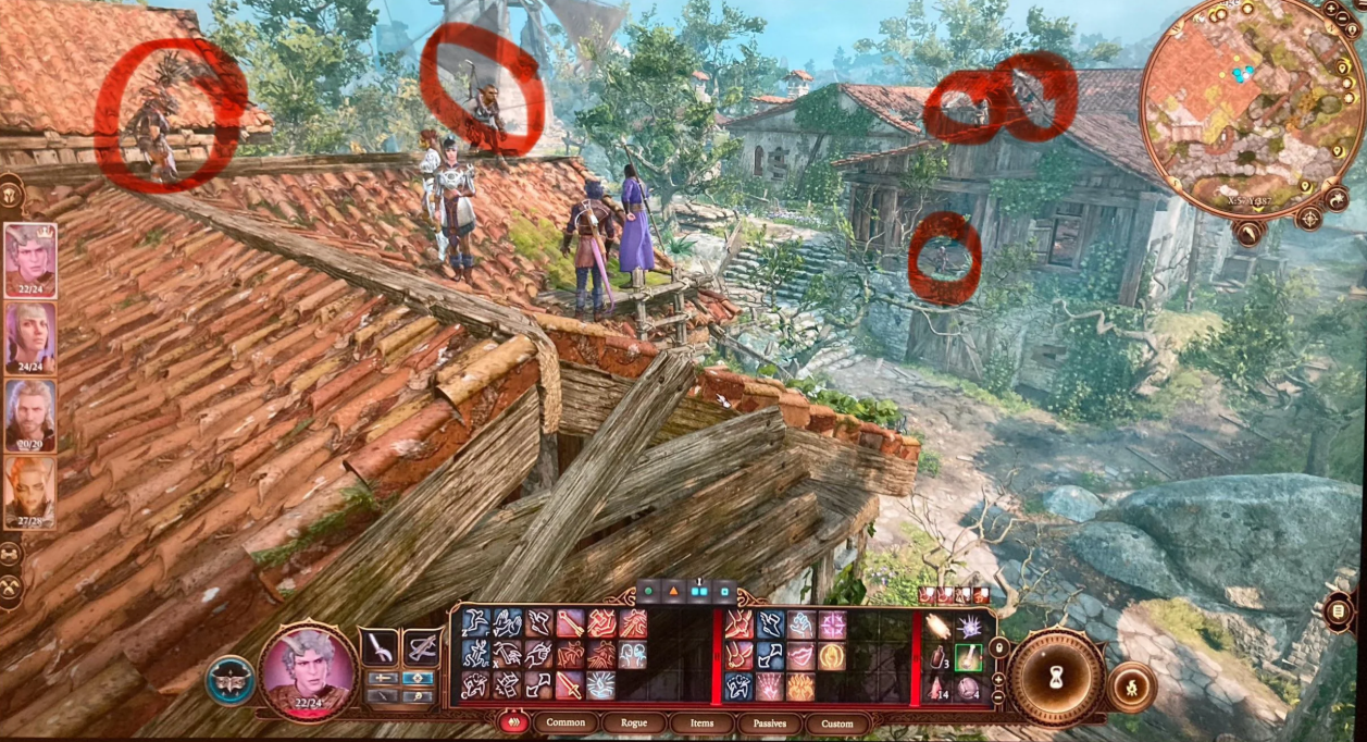 Разрушенные дома в деревне