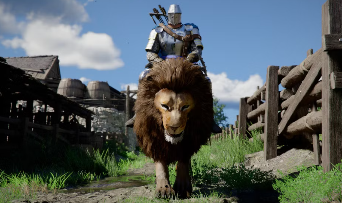 Игровой процесс с использованием ездовых животных (слон и лев)