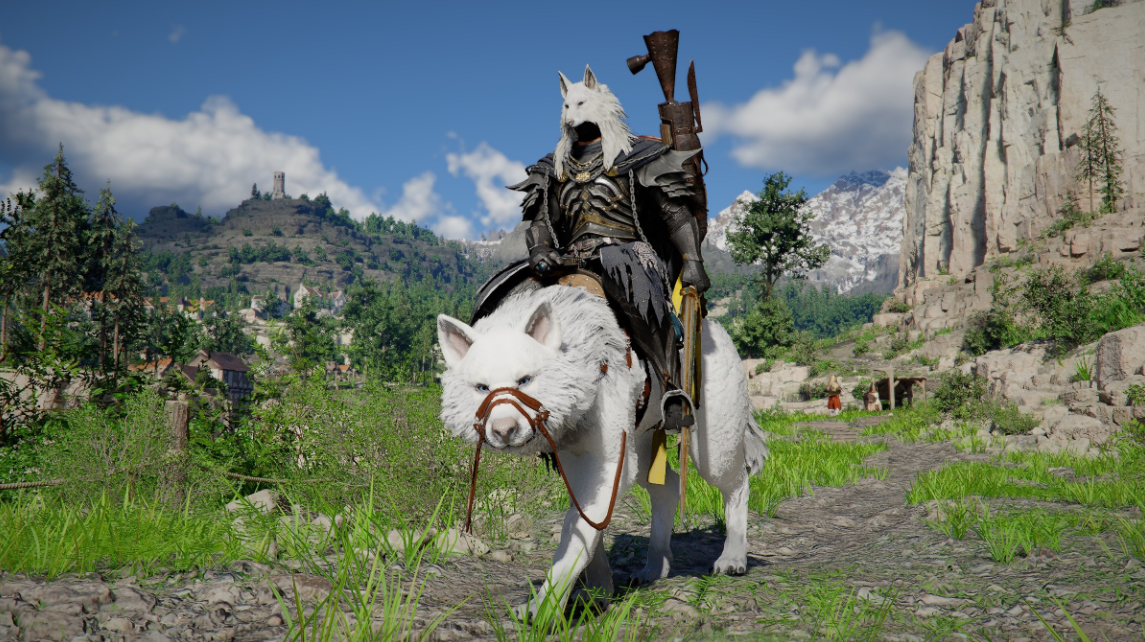 Silver wolf companion battle