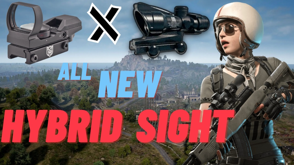 Гибридный прицел 1x 4x для игр в PUBG