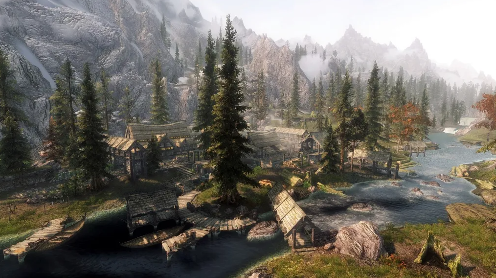 Пейзажи Скайрима из серии книг «Скверрим: Старшие Свитки»