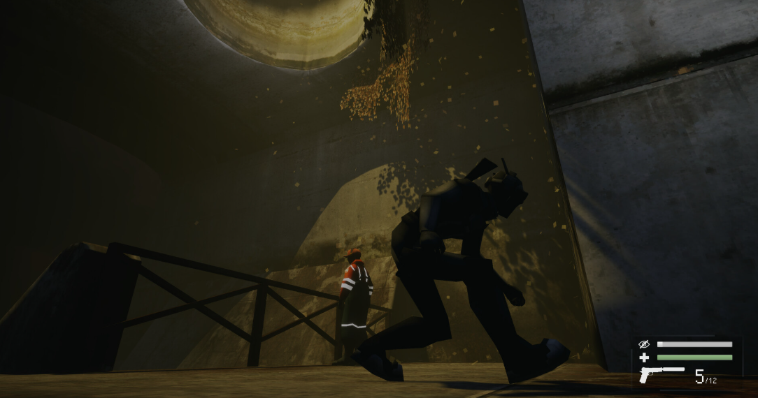 Реалистичная кинематографическая сцена в стелс-экшене